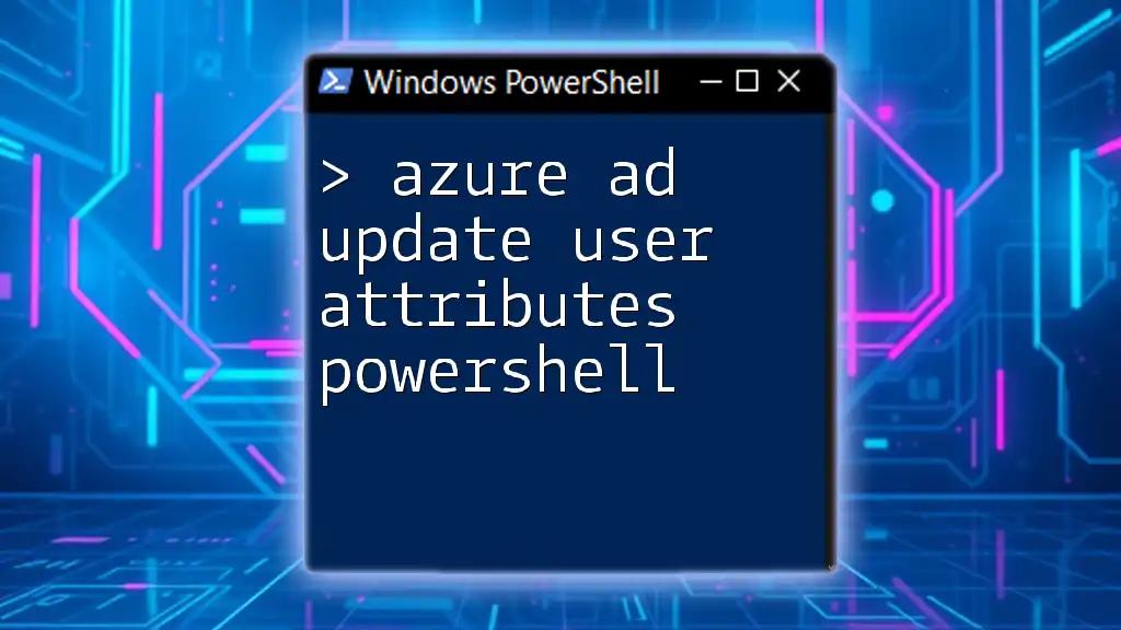 Azure AD Update User Attributes with PowerShell Tips