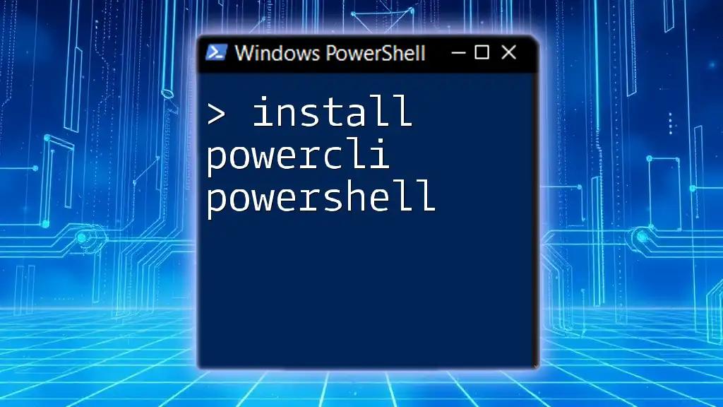 Install PowerCLI PowerShell: A Quick Start Guide