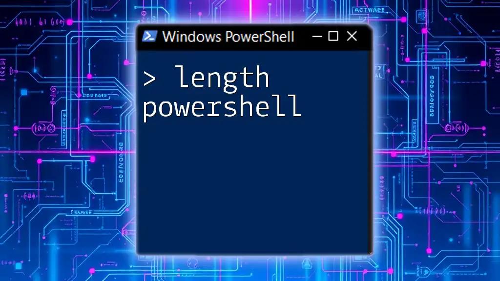 Measuring String Length in PowerShell: A Simple Guide