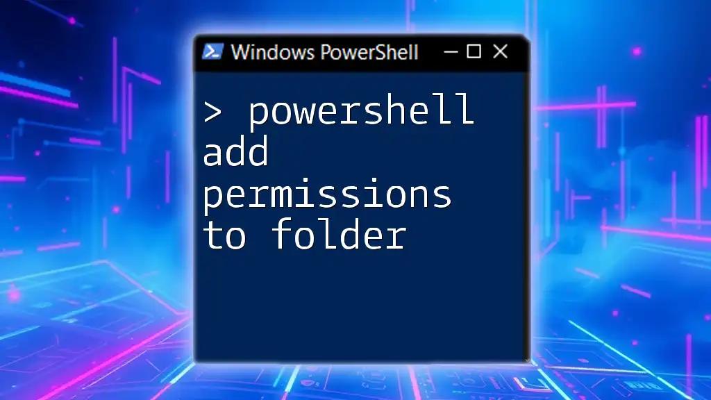 How to Add Permissions to a Folder in PowerShell