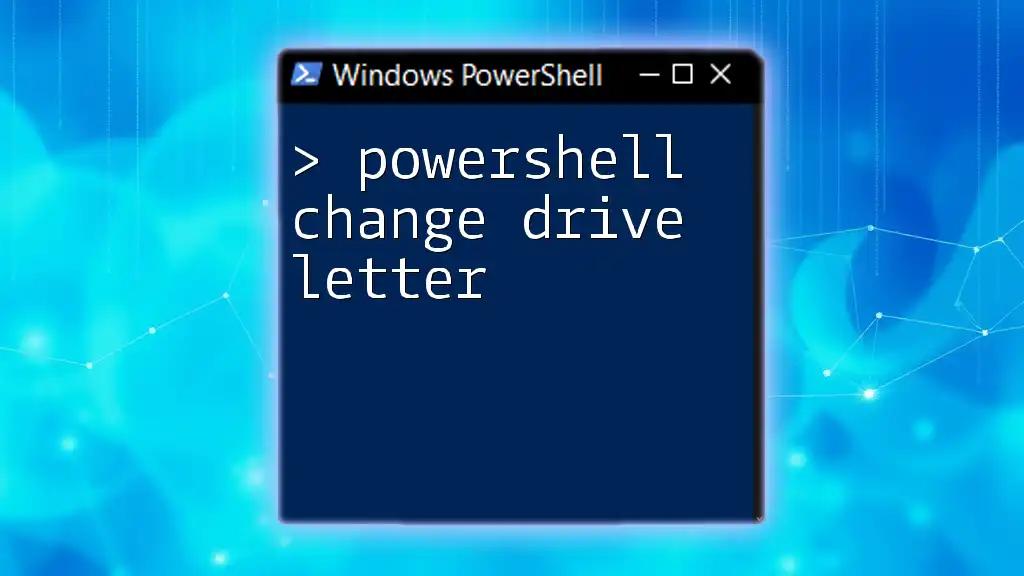 PowerShell Change Drive Letter Made Easy