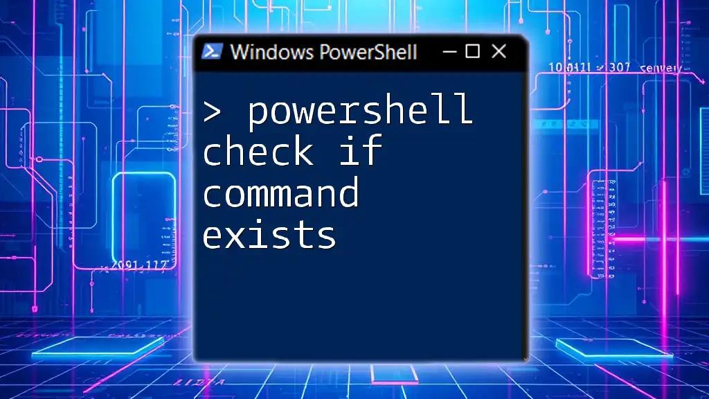 PowerShell: Check If Command Exists With Ease