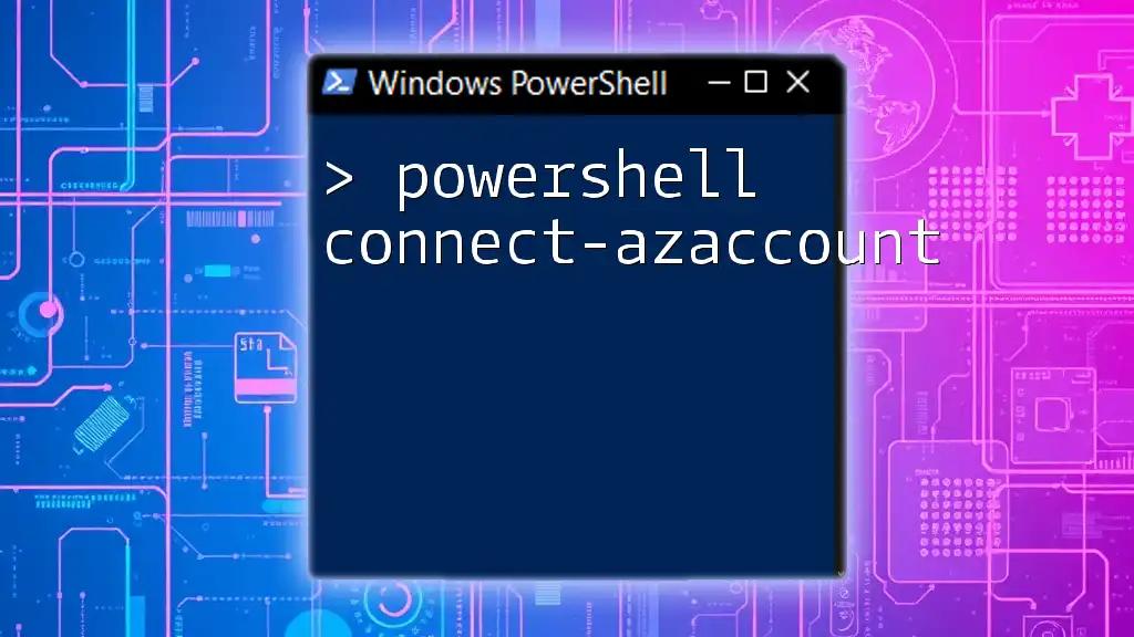 Mastering PowerShell Connect-AzAccount in Minutes