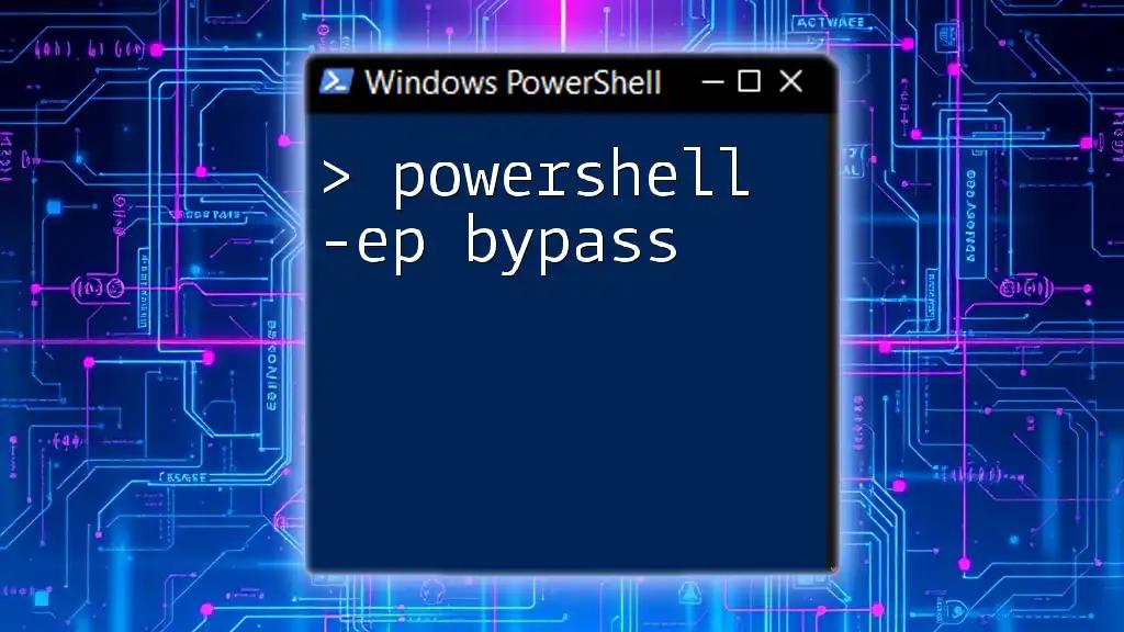 Mastering PowerShell -Ep Bypass: A Quick Guide