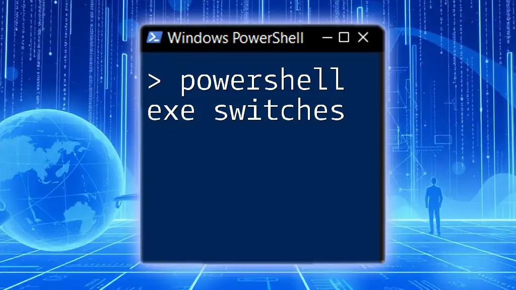 Mastering PowerShell EXE Switches for Quick Tasks