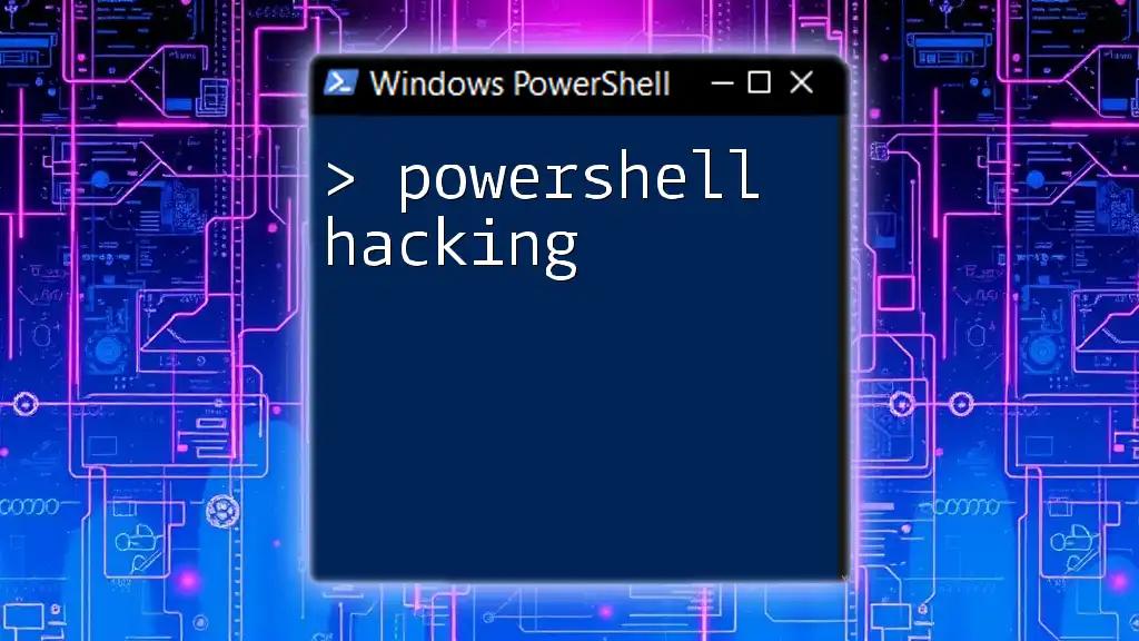 Mastering Powershell Hacking: Quick Commands Unleashed