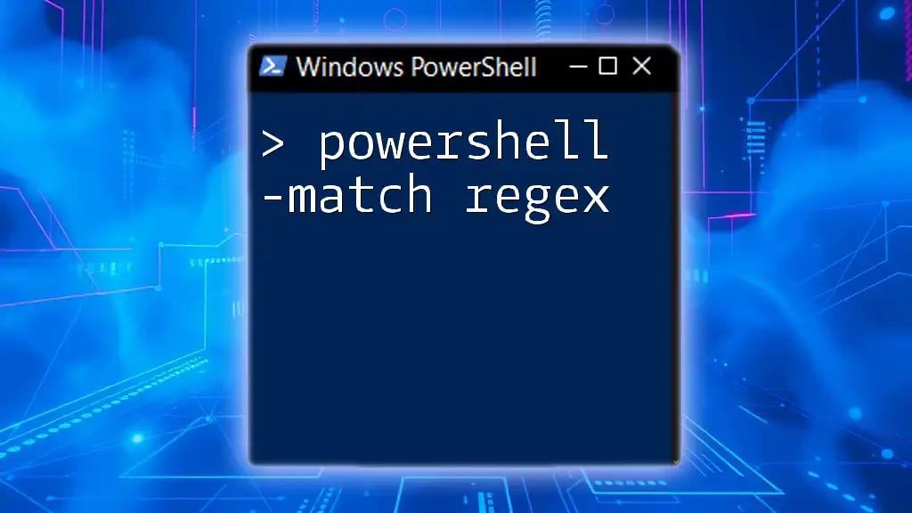 Mastering PowerShell -Match Regex for Seamless Filtering