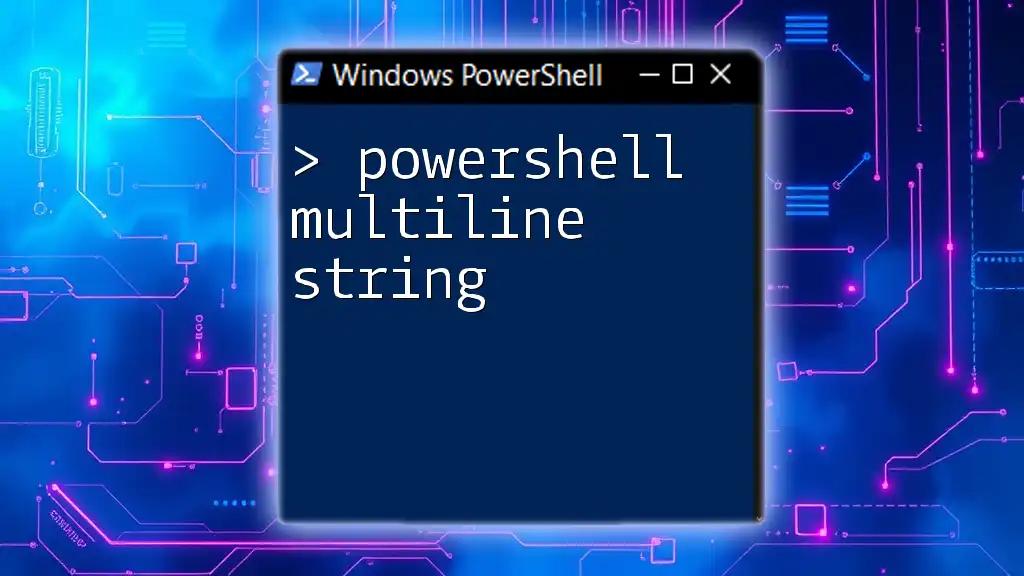 Mastering PowerShell Multiline String Techniques