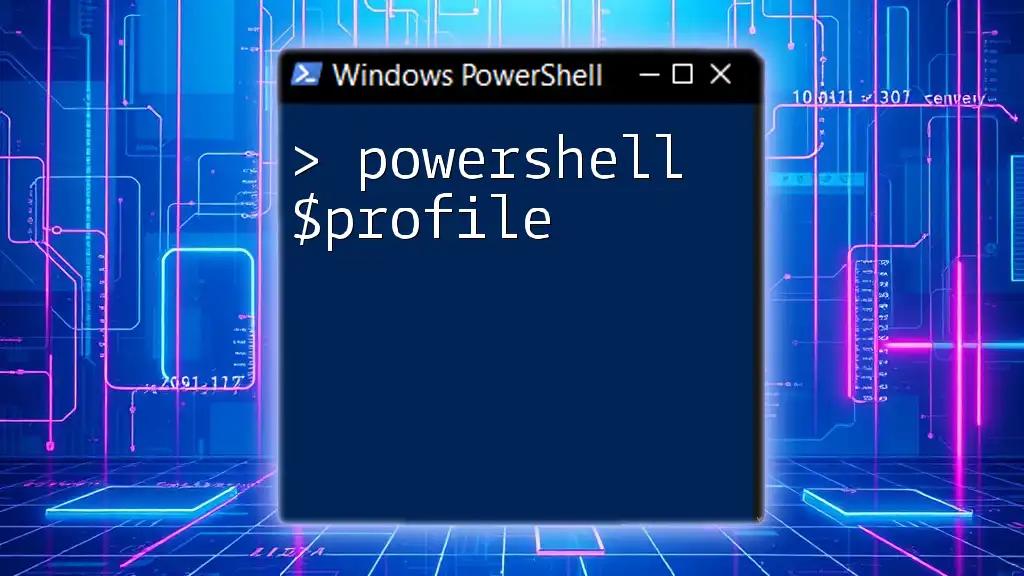 Mastering PowerShell $Profile for Custom Configurations