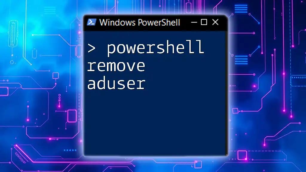 Effortlessly Remove AD User with PowerShell Commands