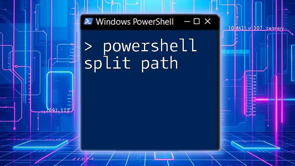 Mastering PowerShell Split Path for Effortless File Paths