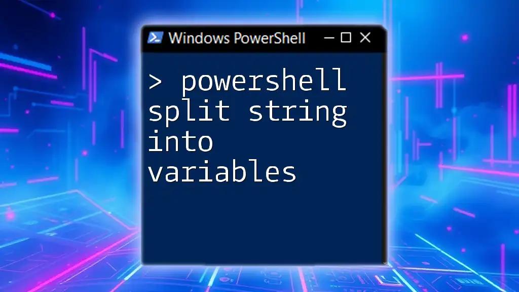 Powershell Split String Into Variables Made Easy